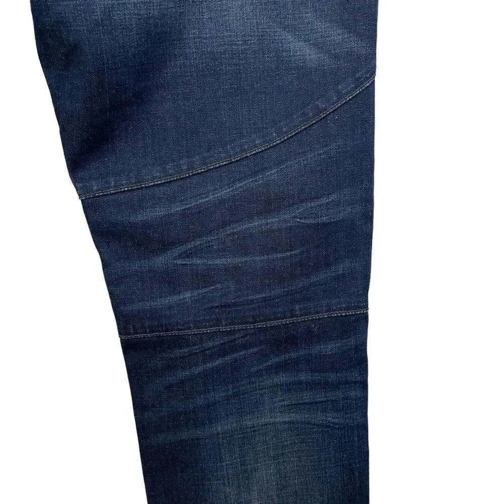 True Religion 32 Geno Relaxed Slim Jeans Blue Painted Distressed Mens